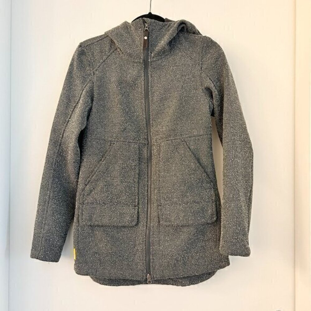 Lole Fleece Lined Hooded Charcoal Gray Jacket Size XS